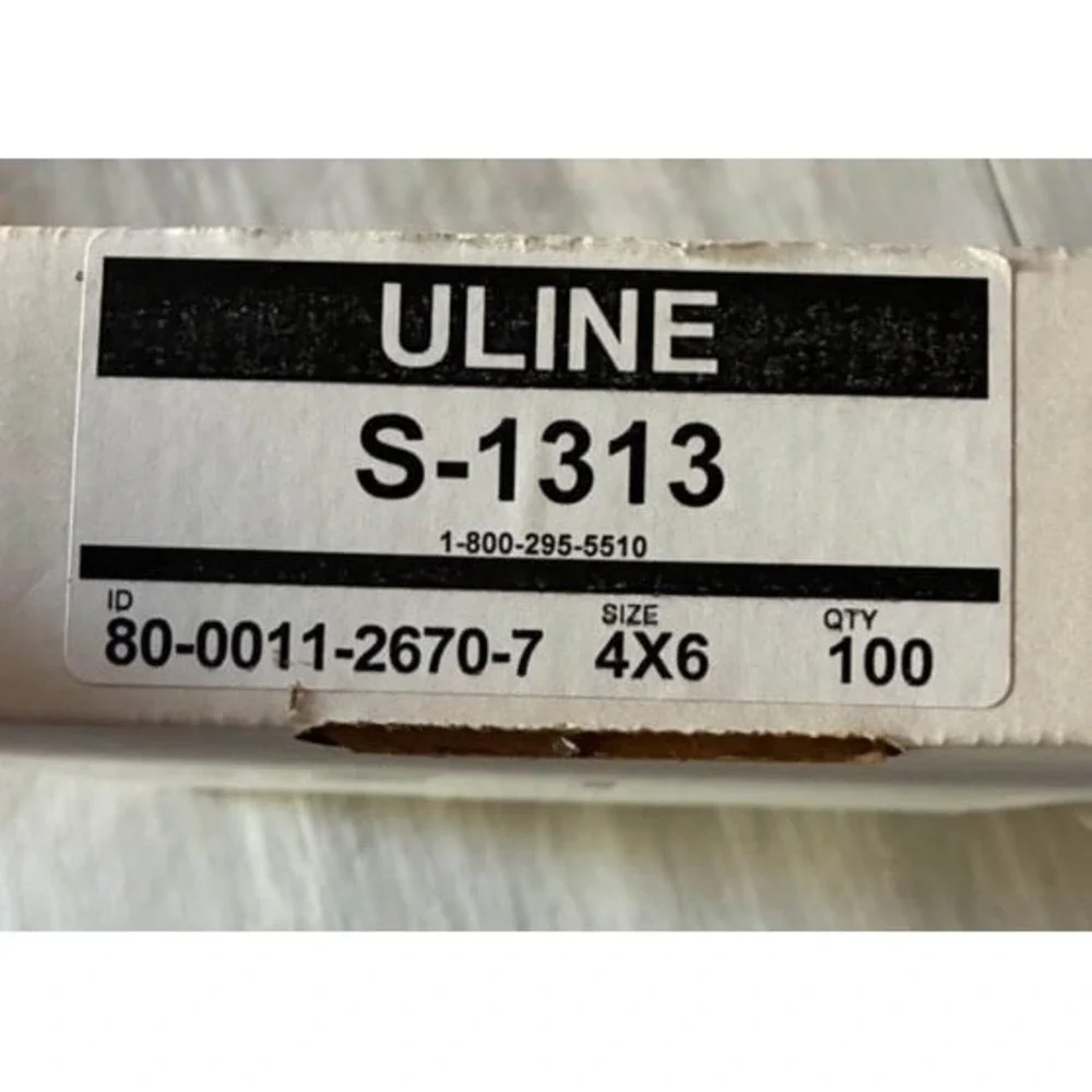 100- Static Shielding Bags ULINE S-1313 size 4x6